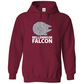 Millenium Falcon Sci-Fi Unisex Novelty Kids and Adults Pullover Hoodie for Sci-Fi Movie Fans 									 									 									